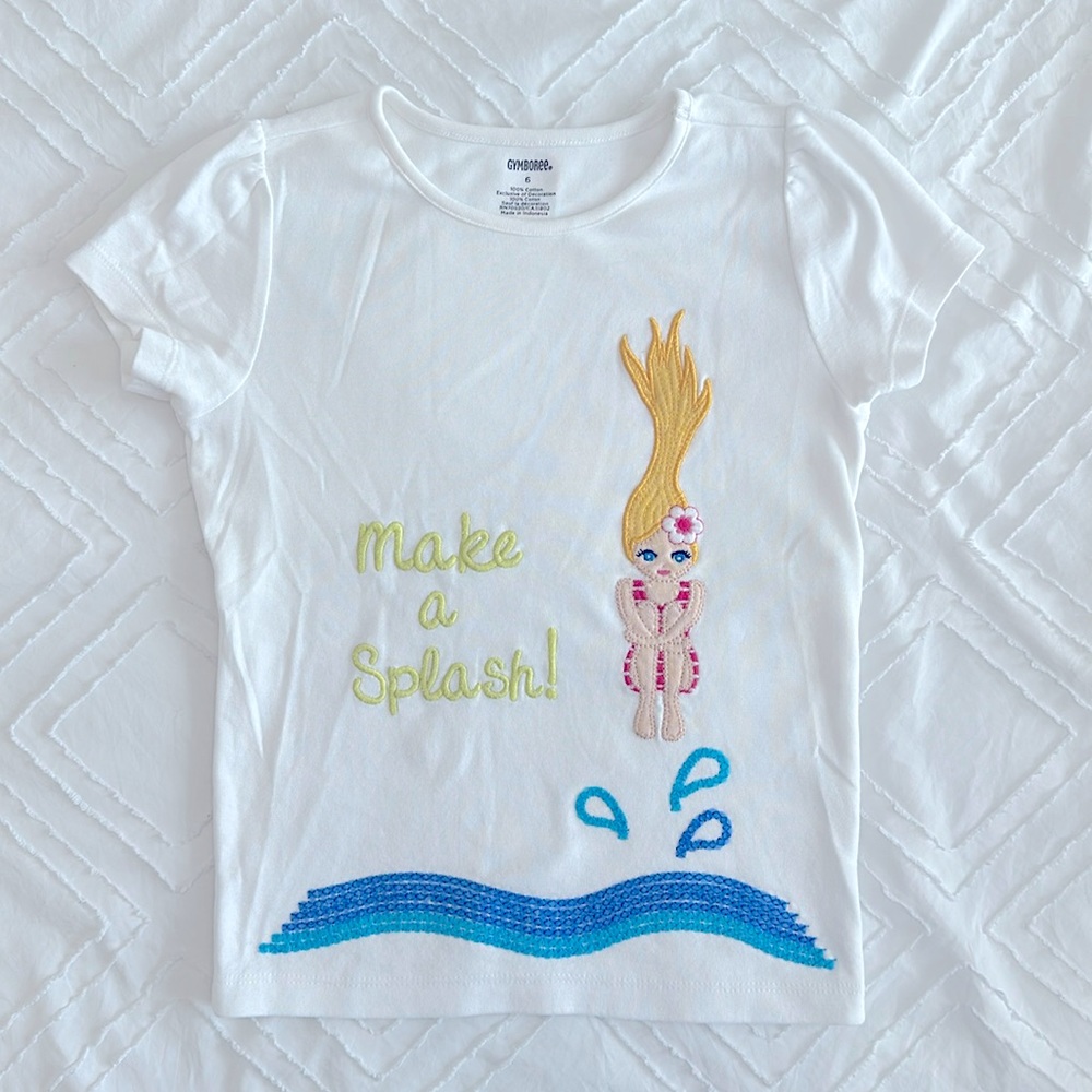 Gymboree - Mermaid Shirt - White - Size 6